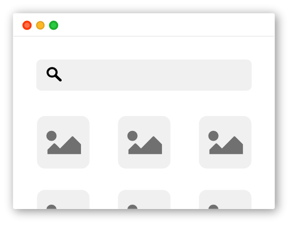 Söka och ladda hem bilder